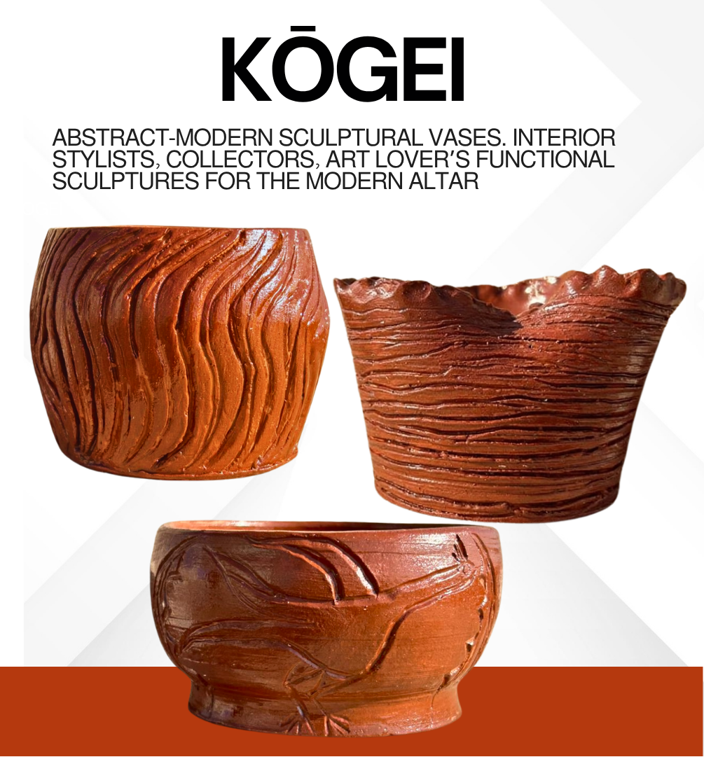 Hand Built Decorative Vases & Sculptures