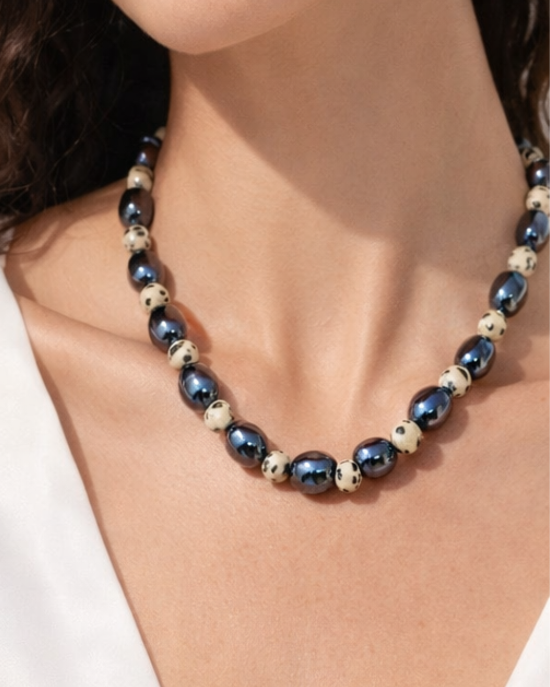 Metallic & Speckled - Necklace