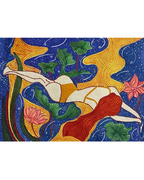 Floating in Stillness - Painting