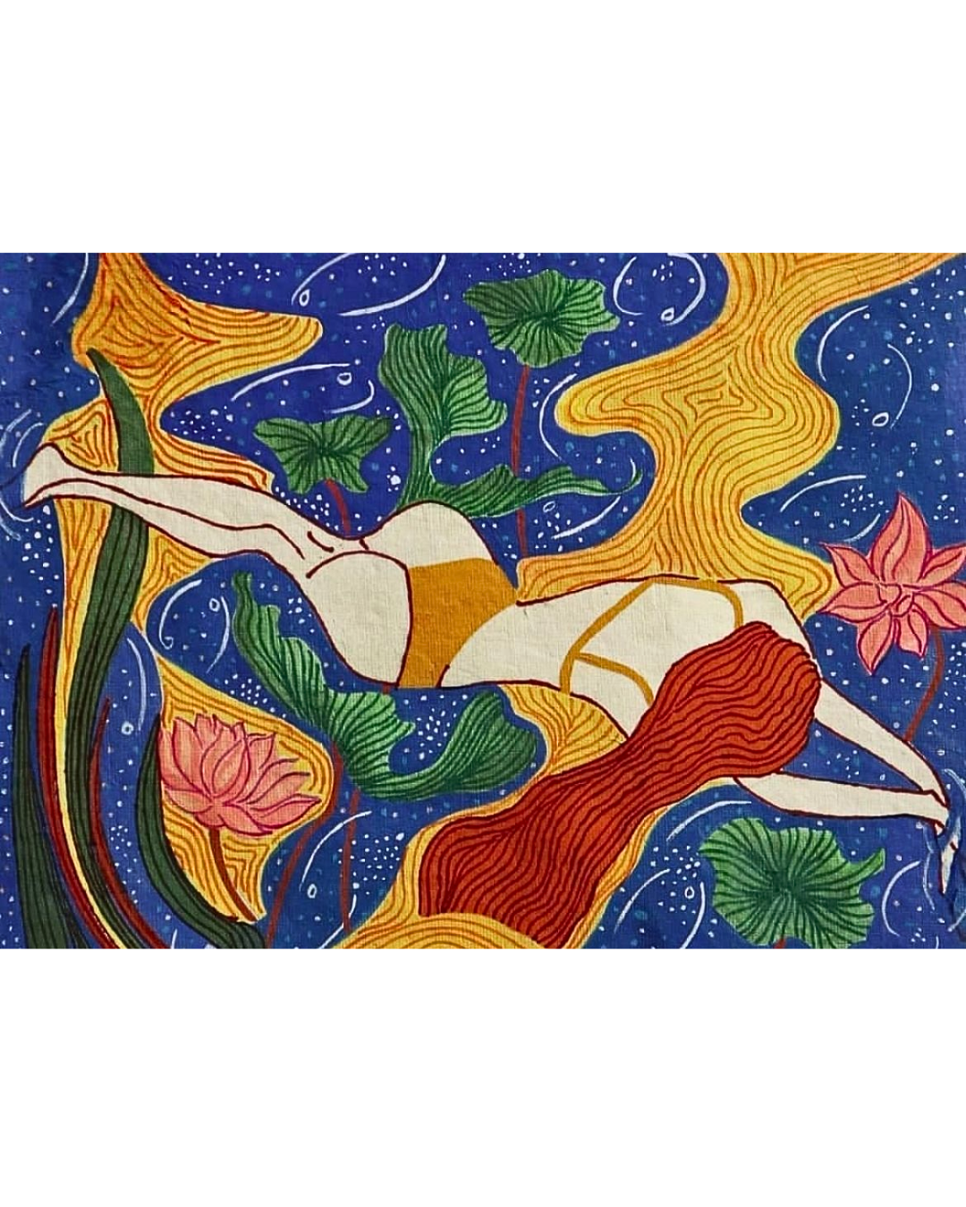 Floating in Stillness - Painting