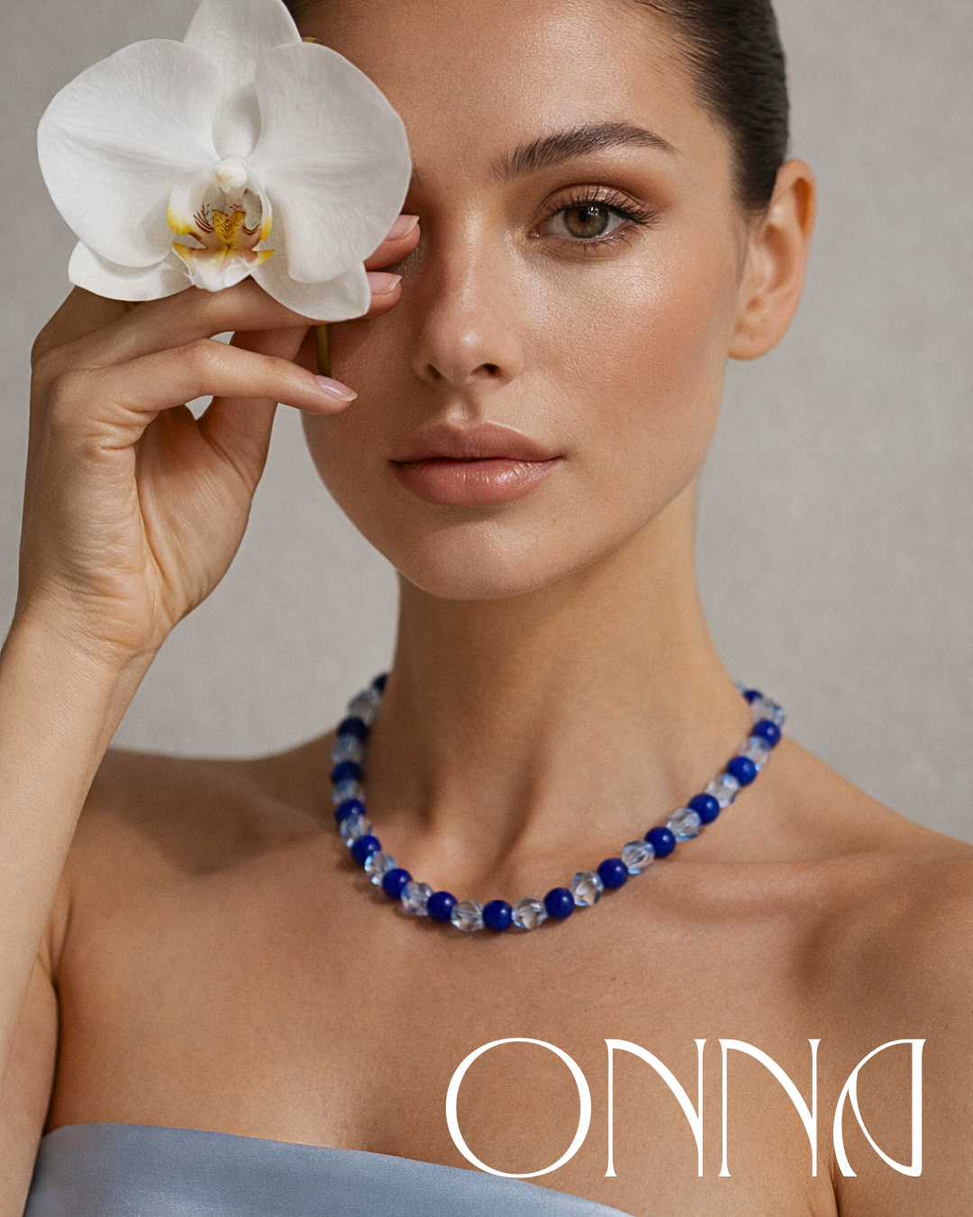 Blue Beaded - Necklace