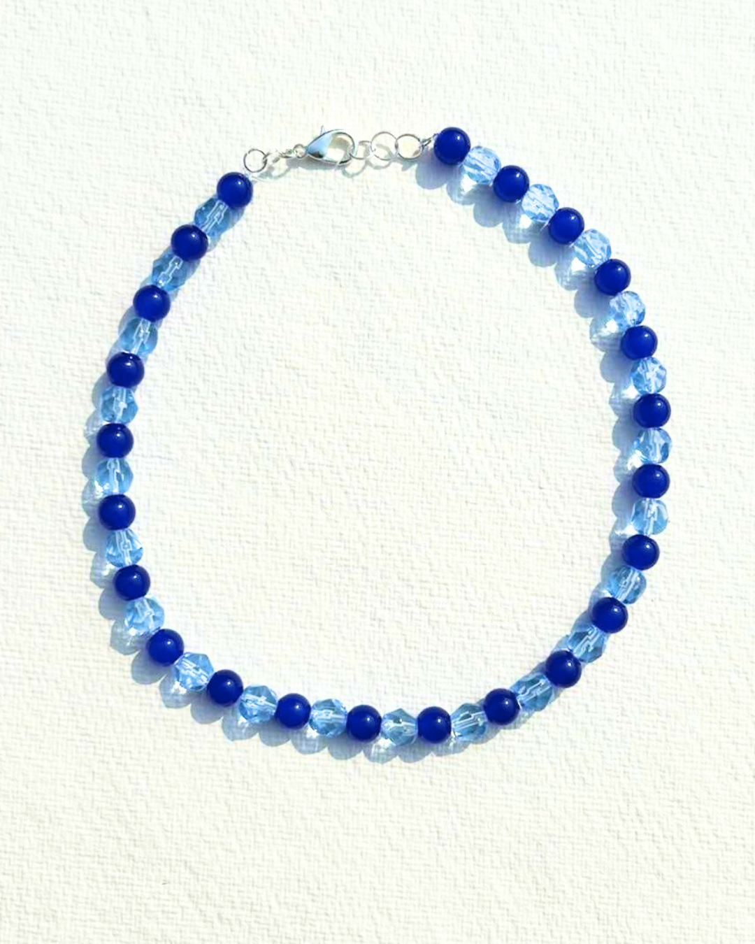 Blue Beaded - Necklace