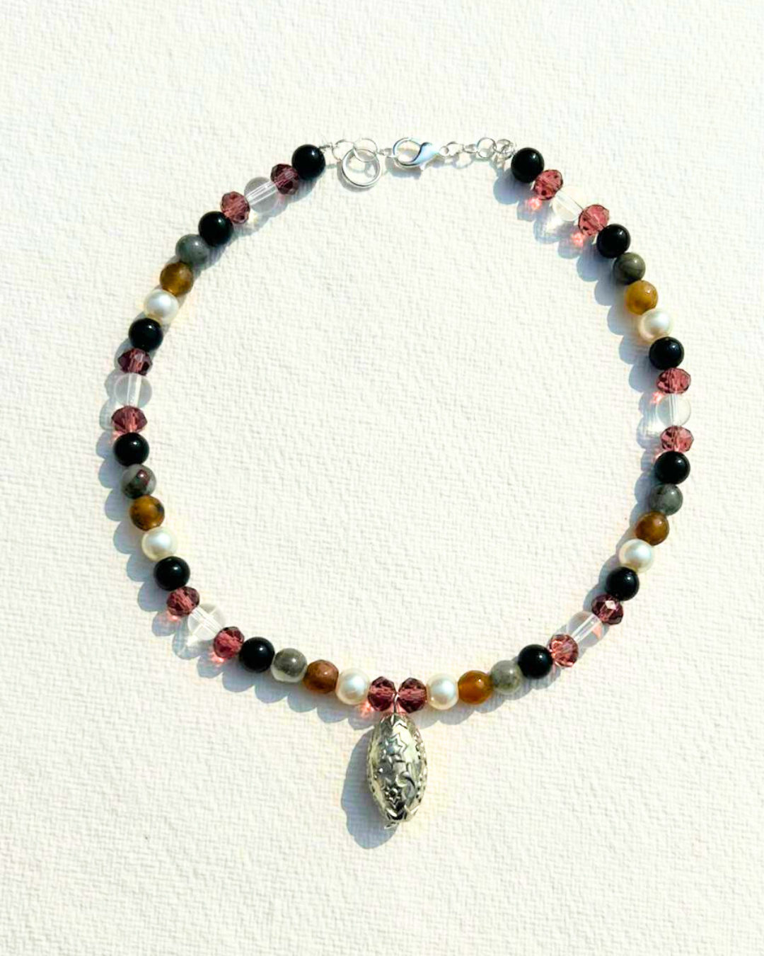 Caramel Beaded - Necklace