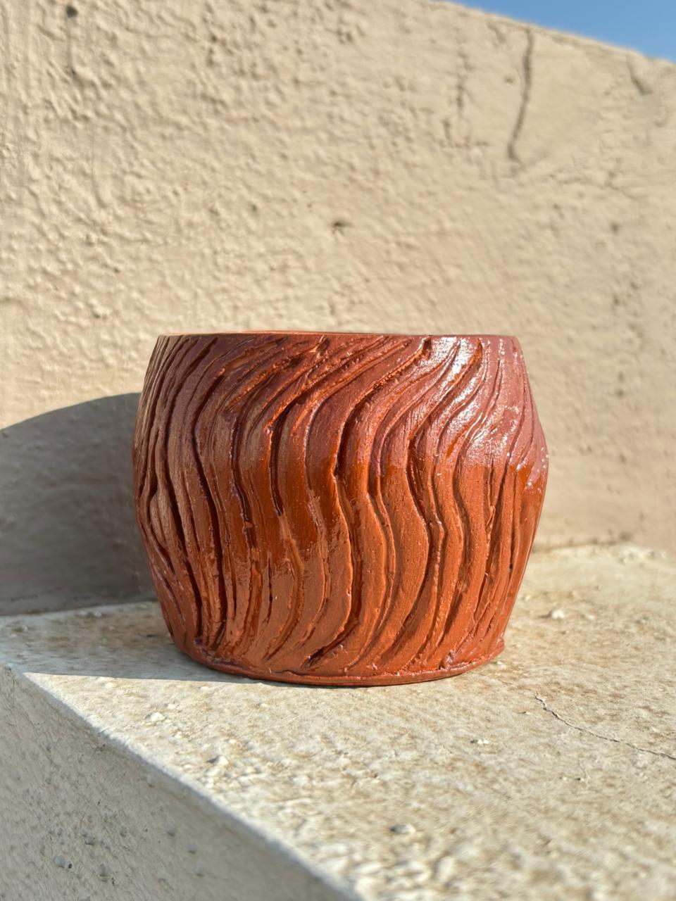 Hand Carved Decorative Vase