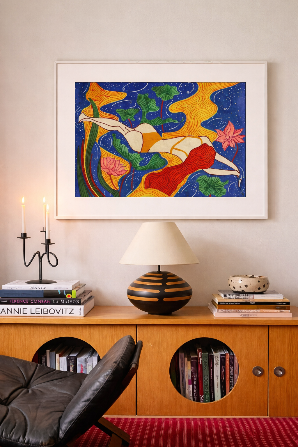 Floating in Stillness - Painting